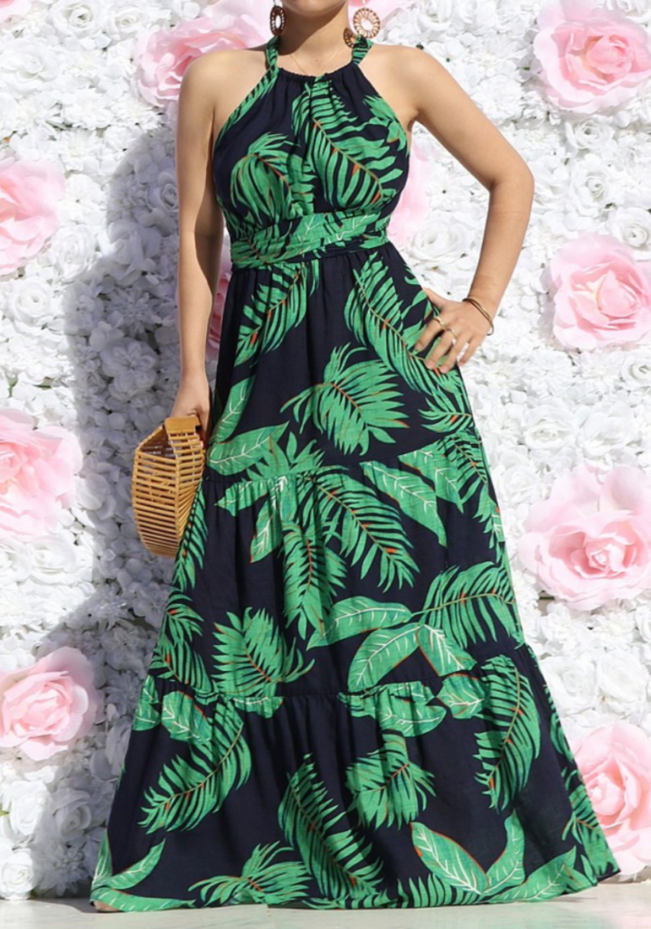 Palm Breeze Maxi Dress