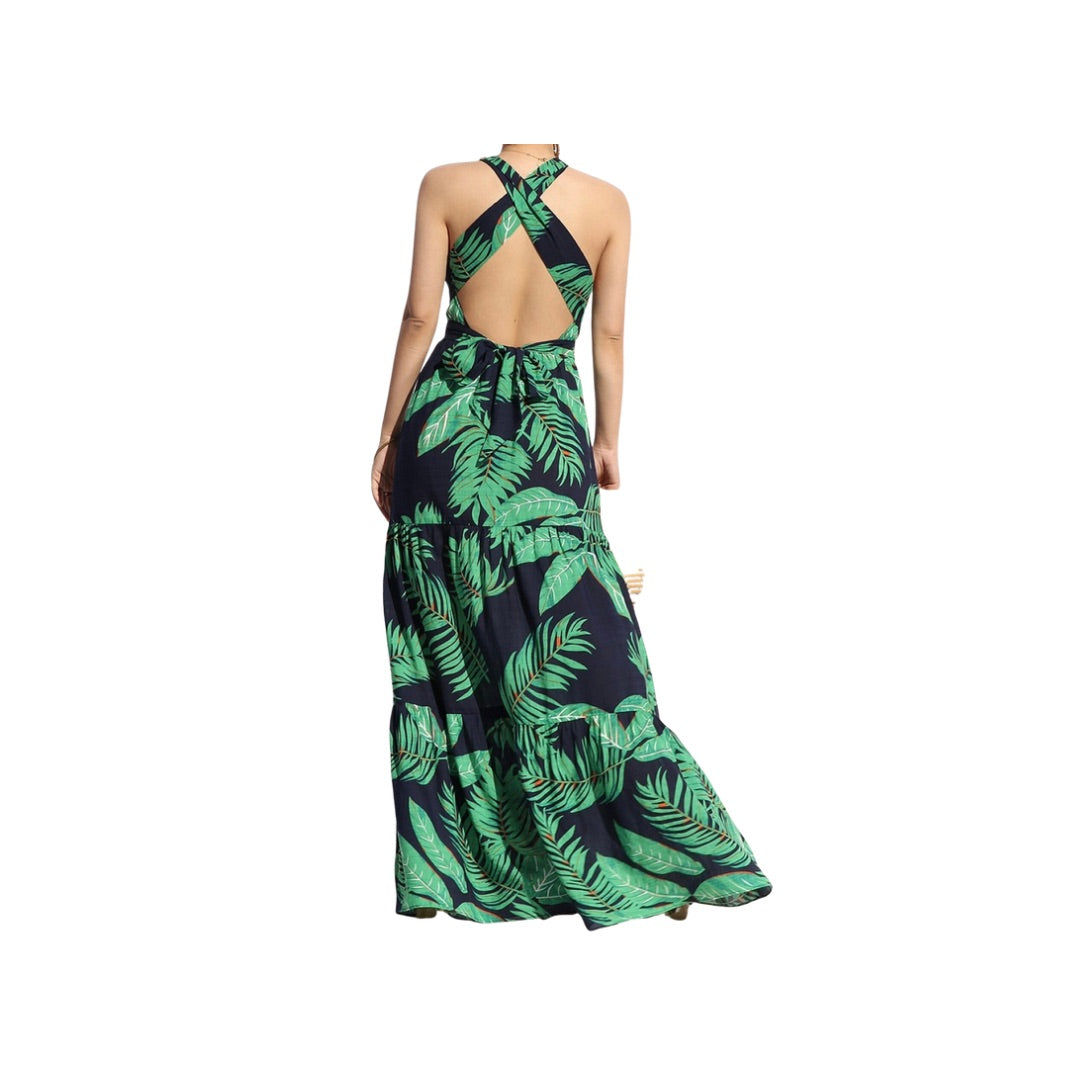 Palm Breeze Maxi Dress