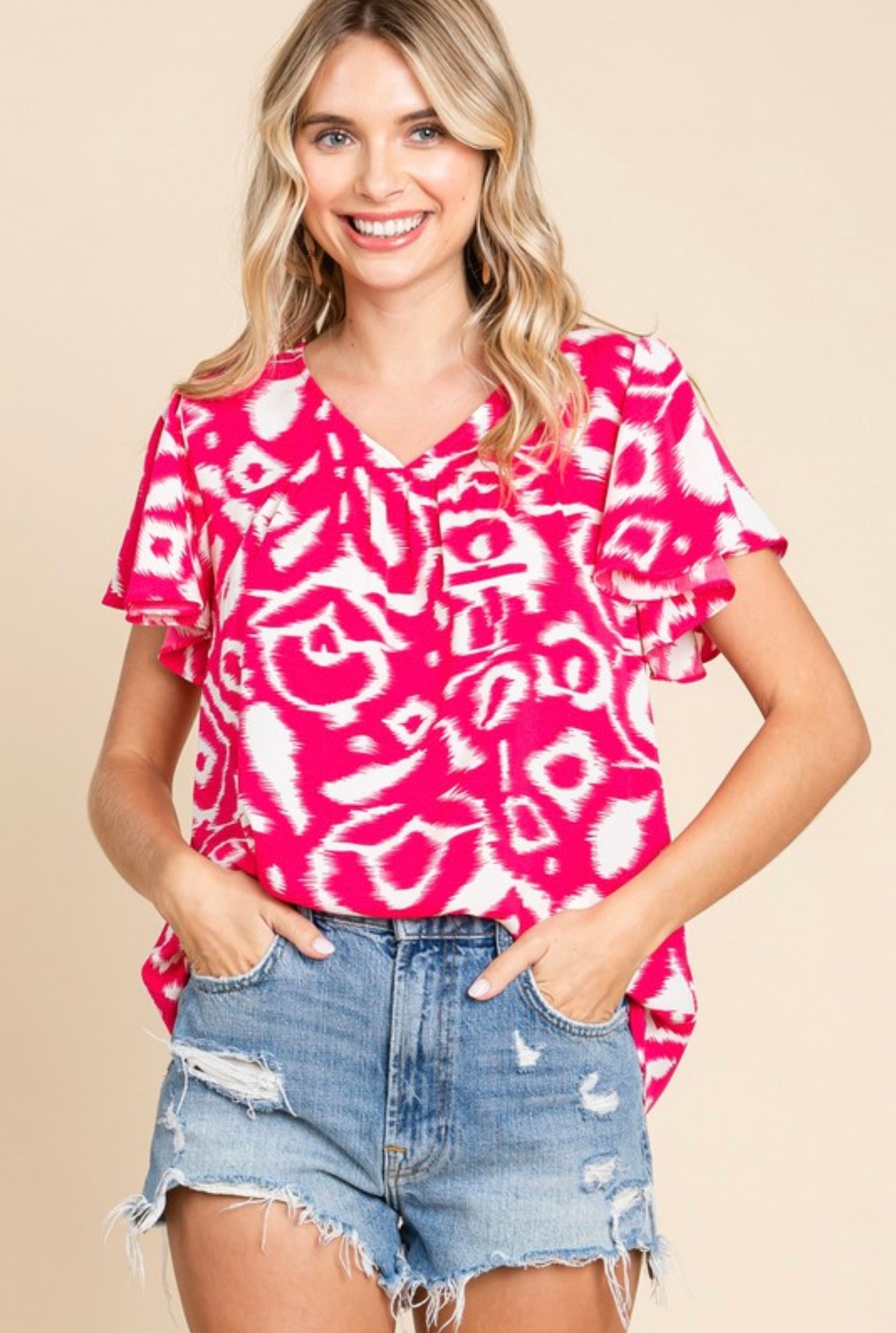 Island Print Top