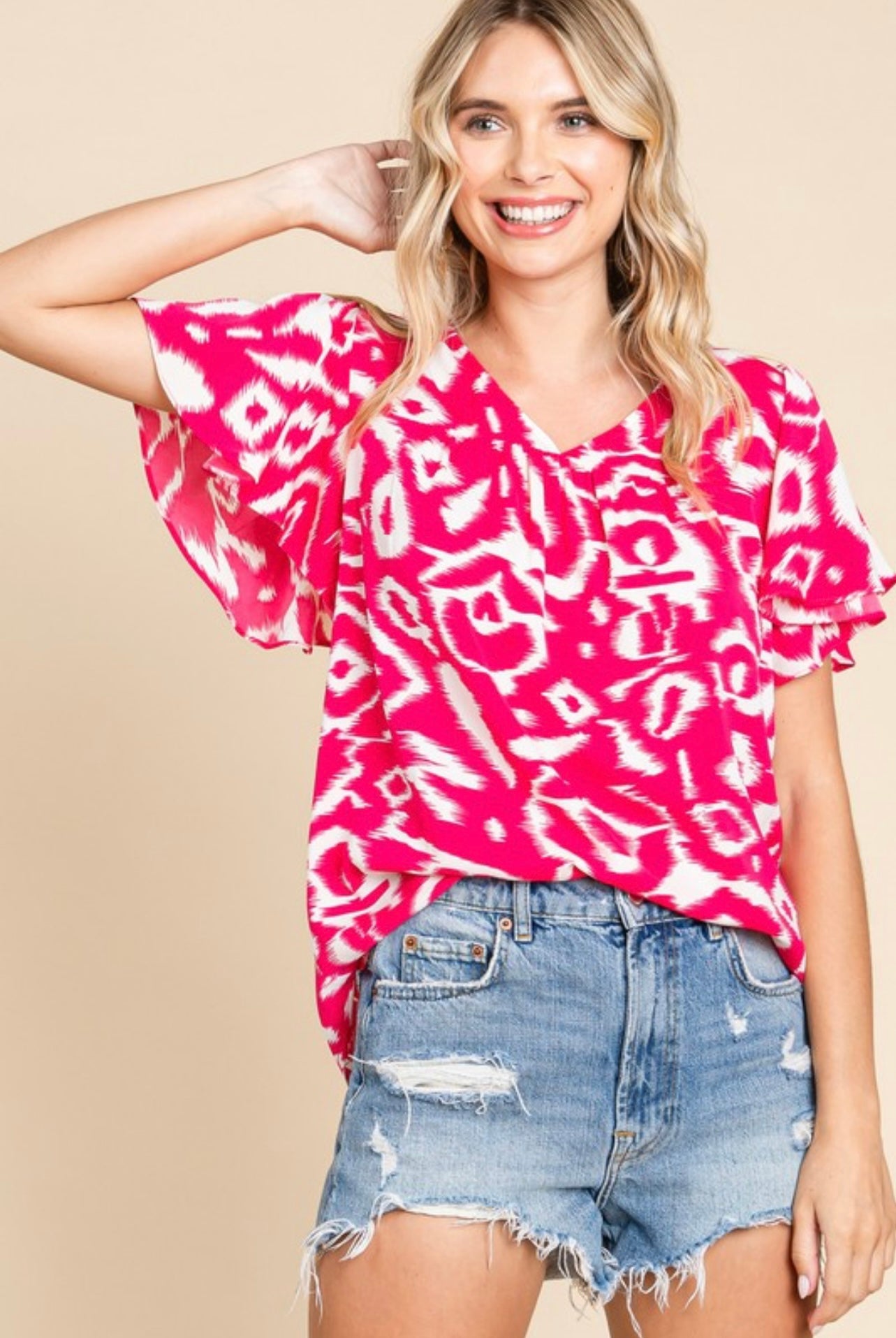 Island Print Top